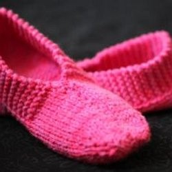 chausson en laine a tricoter