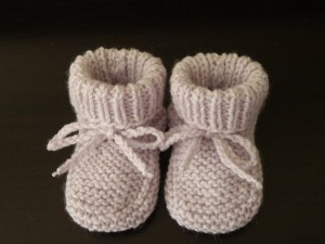 chausson tricot bebe
