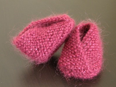 chausson tricot bebe