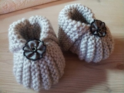 chausson tricot bebe