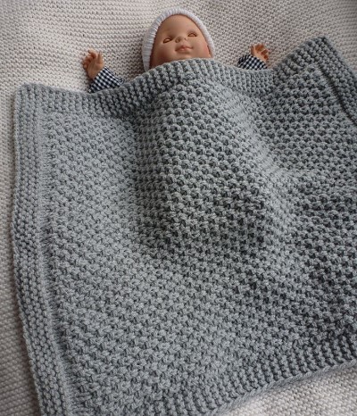 couverture bebe tricot facile