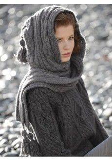 echarpe capuche tricot patron