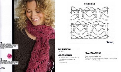echarpe crochet modele gratuit