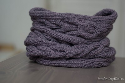 echarpe tube tricot explication