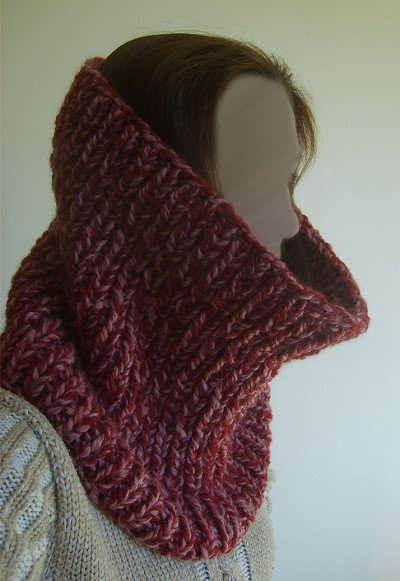 echarpe tube tricot explication