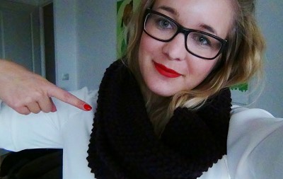 echarpe tube tricot explication