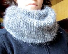 echarpe tube tricot explication