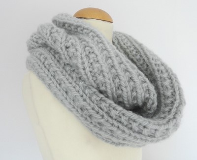 echarpe tube tricot explication