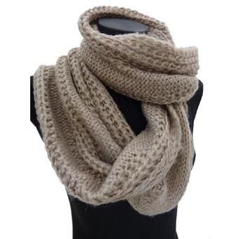 echarpe tube tricot explication