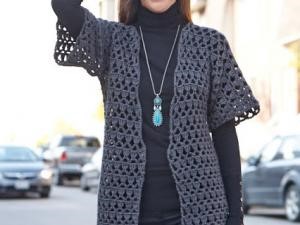 gilet au crochet facile femme