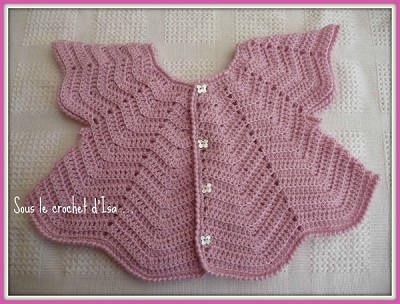 gilet crochet bebe