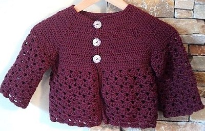 gilet crochet bebe