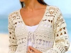 gilet en crochet pour femme