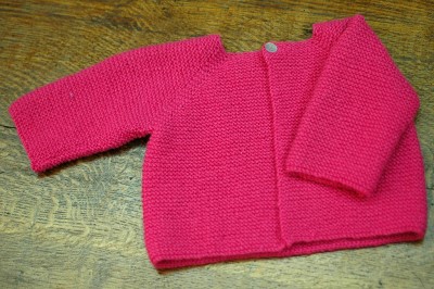 gilet naissance tricot