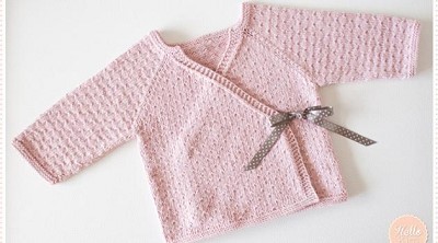 gilet naissance tricot