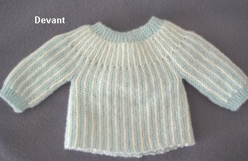 gilet naissance tricot
