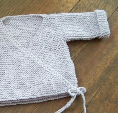 gilet naissance tricot