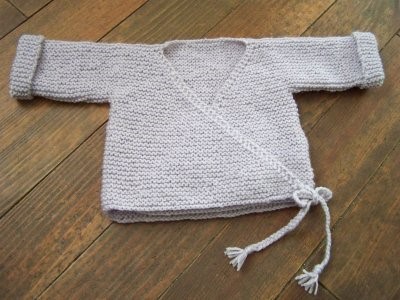 gilet naissance tricot