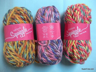 laine multicolore pas cher