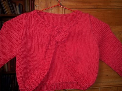 modele bolero tricot gratuit pour fillette