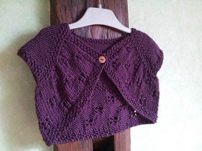 modele bolero tricot gratuit pour fillette