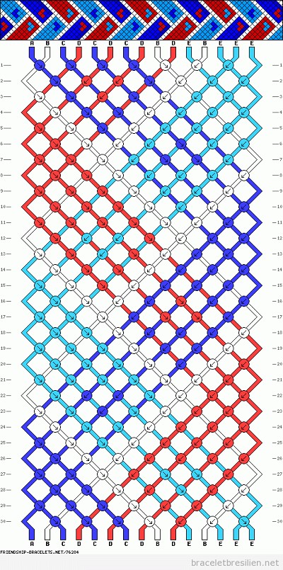 modele bracelet bresilien