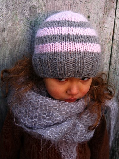 modele de bonnet a tricoter pour fille