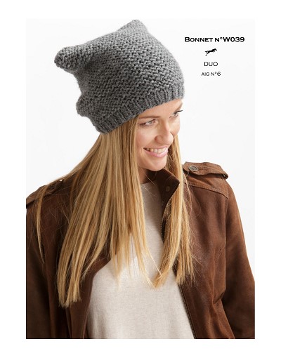 modele de bonnet au tricot