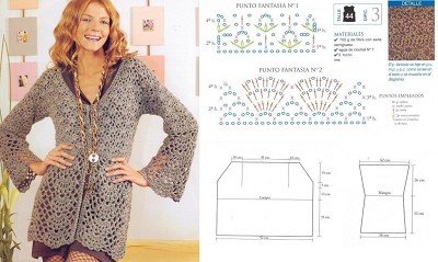 modele de gilet au crochet