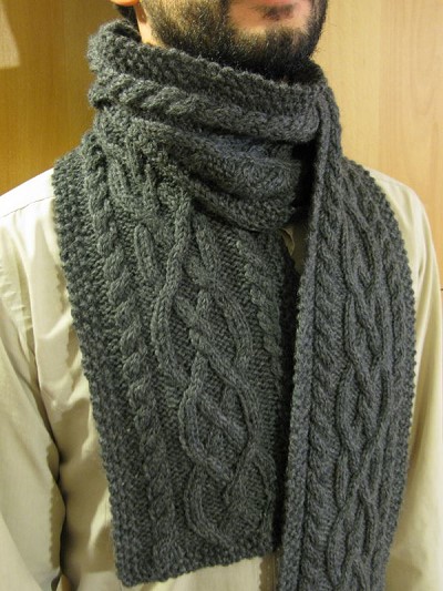 modele echarpe homme tricot gratuit