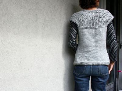 modele gratuit de gilet sans manche a tricoter
