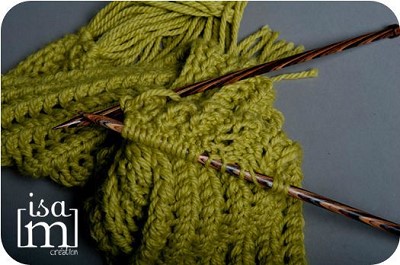 modele gratuit echarpe grosse laine