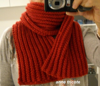 modele gratuit echarpe grosse laine