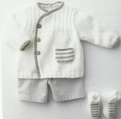 modele gratuit tricot layette garcon