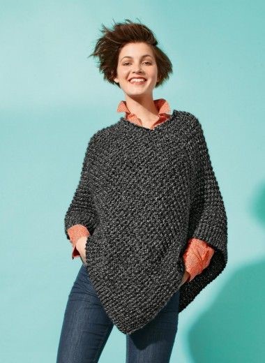 modele poncho crochet adulte