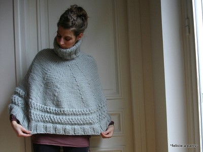modele poncho tricot gratuit