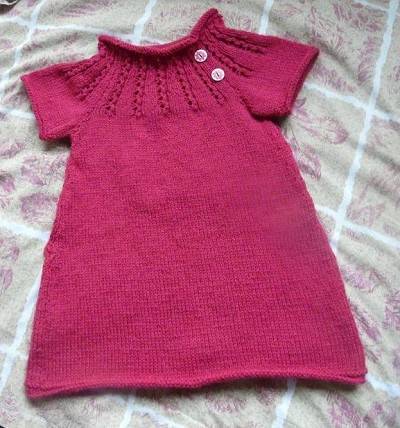 modele robe tricot fille