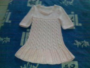 modele robe tricot fille