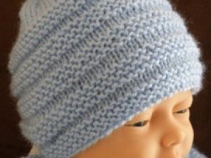 modele tricot bonnet bebe naissance
