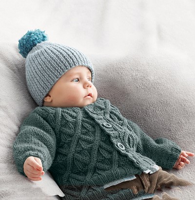 modele tricot bonnet bebe