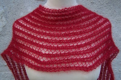 modele tricot echarpe mohair