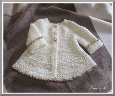 modele tricot gratuit layette fille