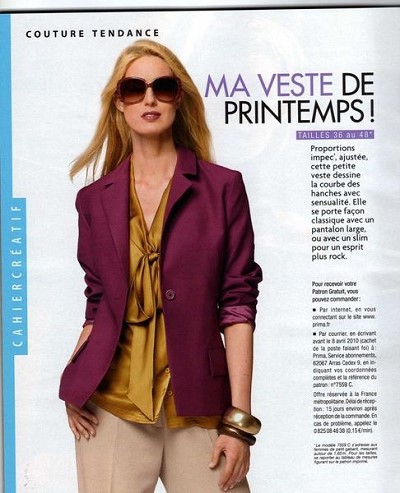 patron de veste femme gratuit