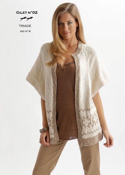 patron gilet tricot femme gratuit