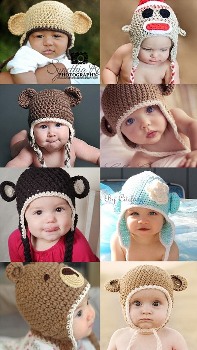 patron tricot bonnet bebe rigolo