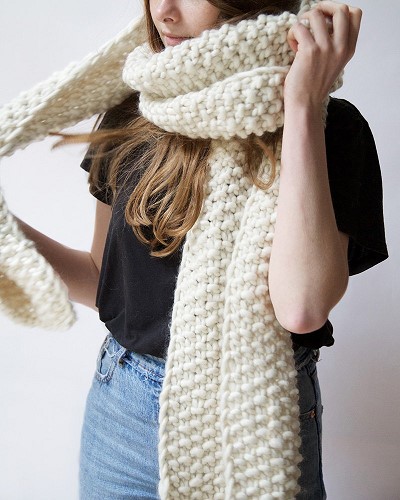 patron tricot echarpe