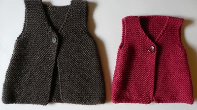 patron tricot gilet sans manche femme