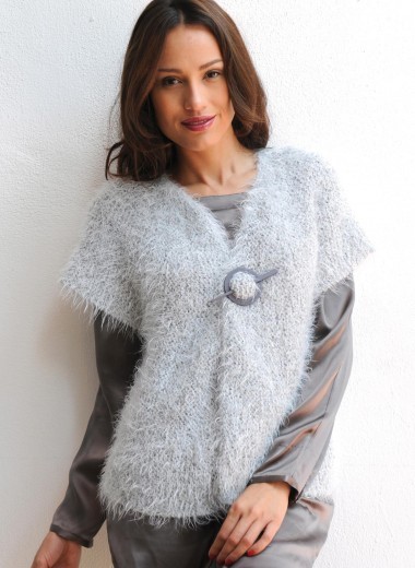 patron tricot gilet sans manche femme