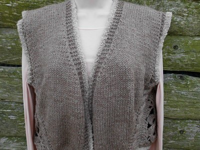 patron tricot gilet sans manche femme