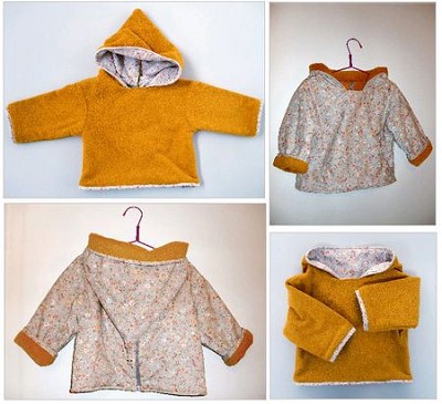 patron veste bebe